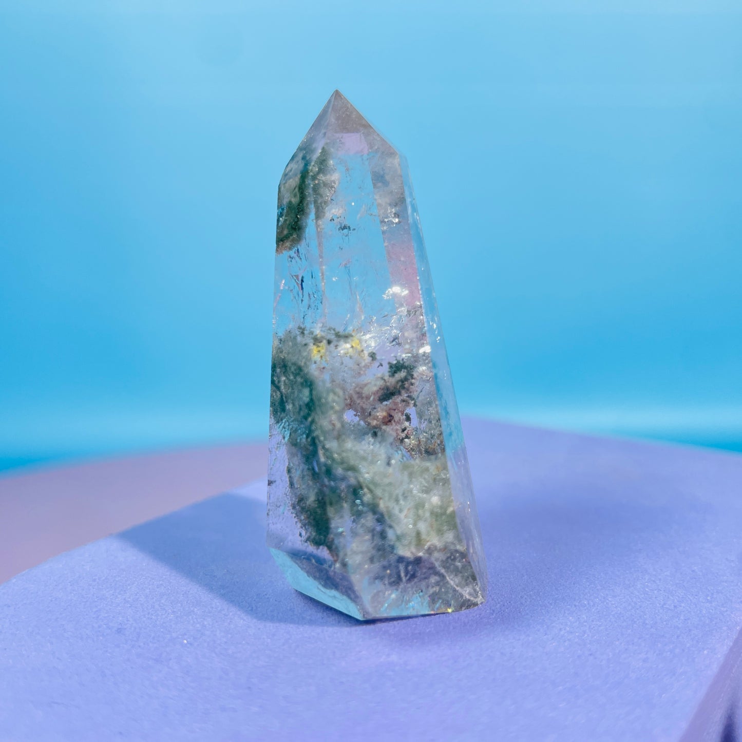 Garden Quartz (Lodolite) Small Tower