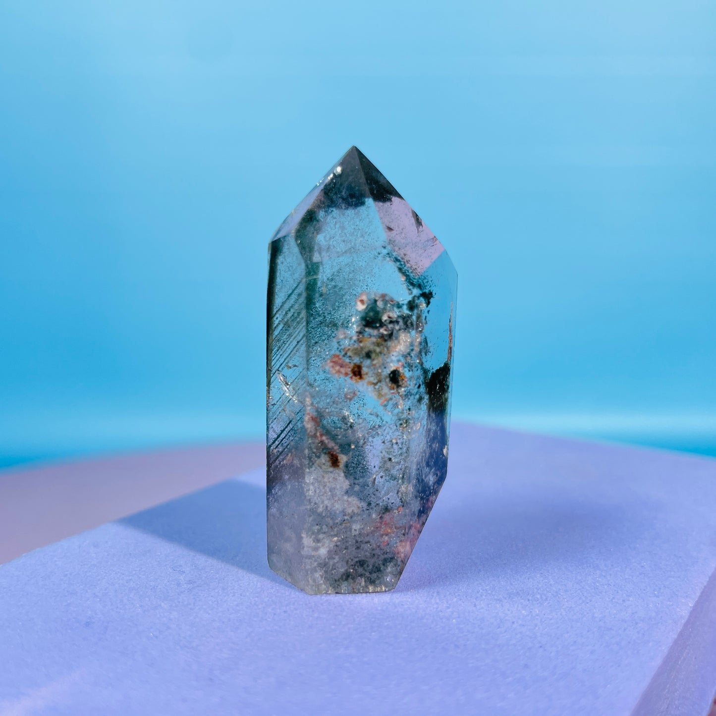Garden Quartz (Lodolite) Small Tower