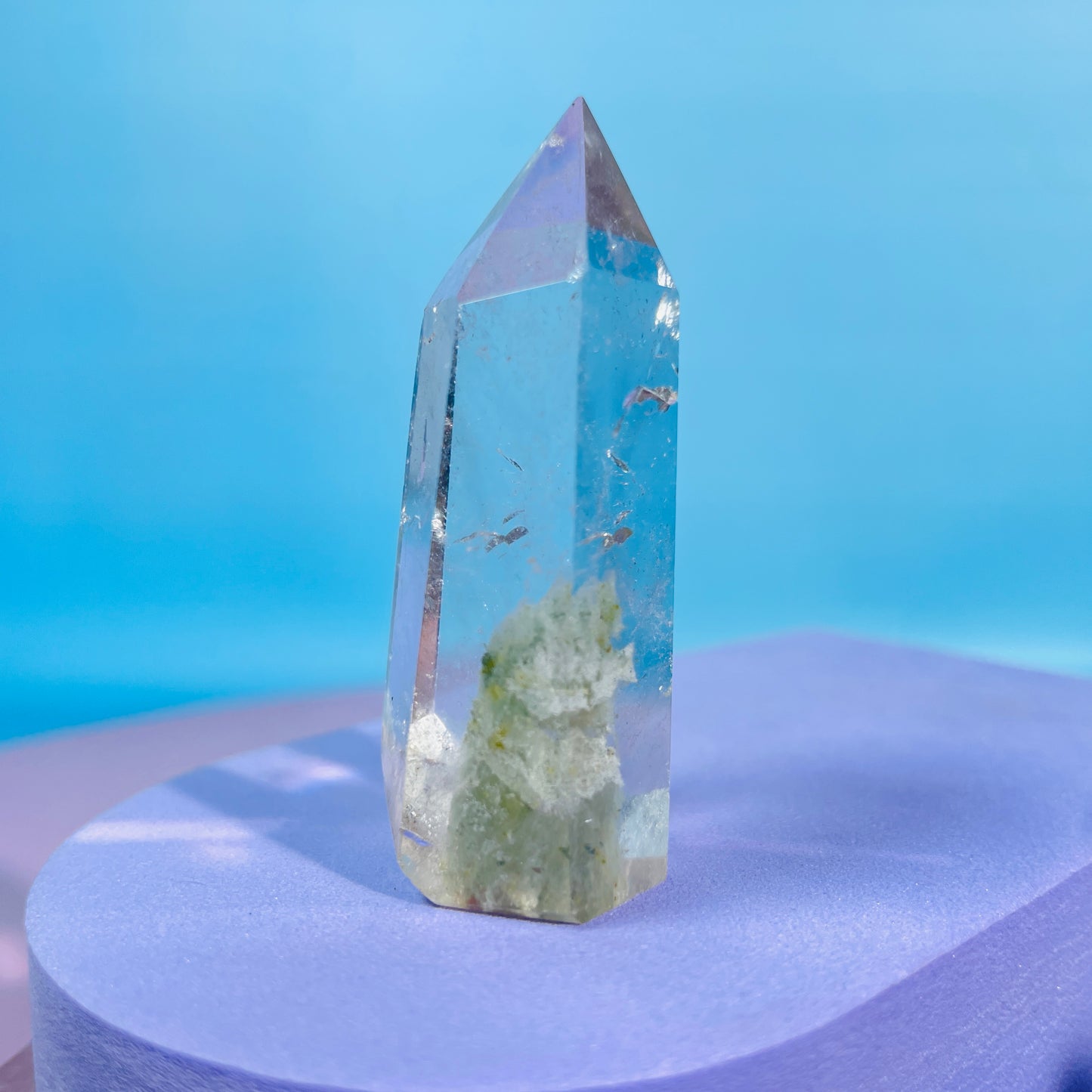 Garden Quartz (Lodolite) Small Tower