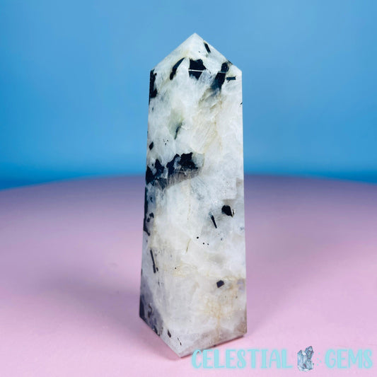 Rainbow Moonstone Small Obelisk Tower