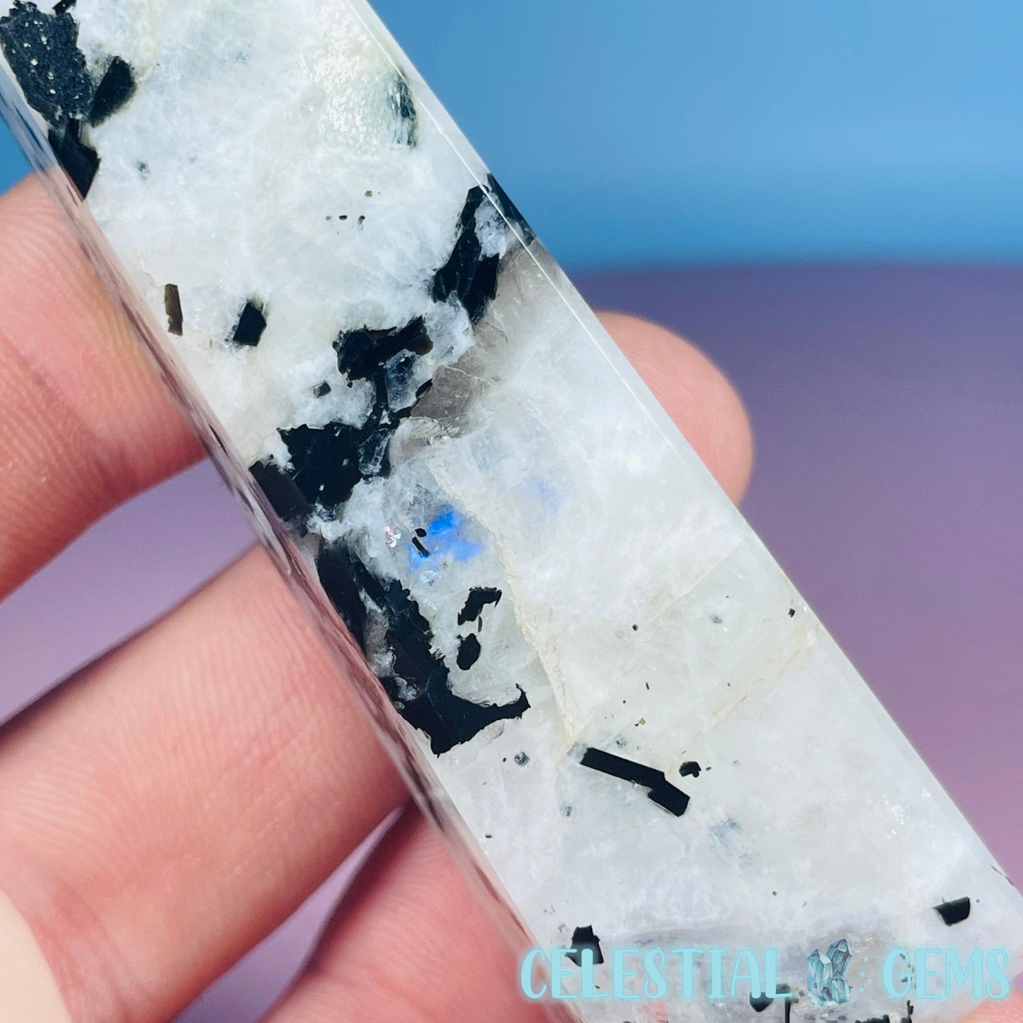 Rainbow Moonstone Small Obelisk Tower