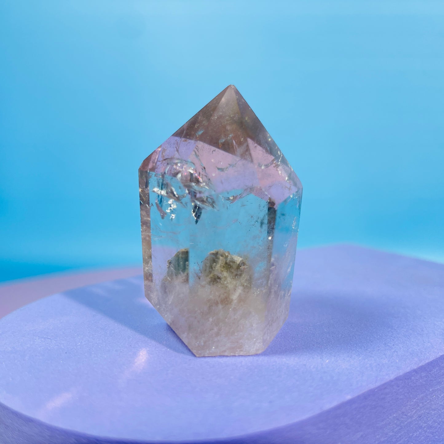 Garden Quartz (Lodolite) Small Tower