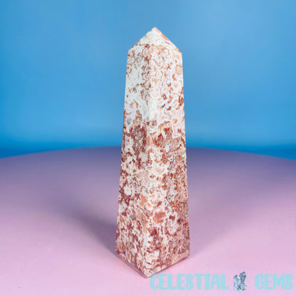 Rosetta Lace Agate Small Obelisk Tower