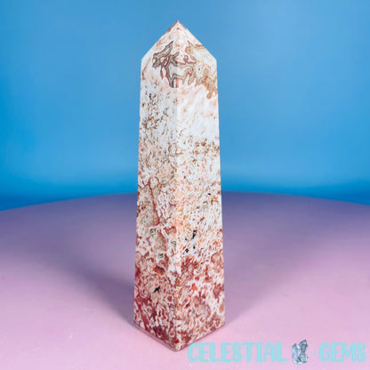 Rosetta Lace Agate Small Obelisk Tower