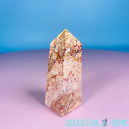 Rosetta Lace Agate Small Obelisk Tower