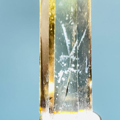 Dumortierite 'Blue Needle' in Citrine Small Tower