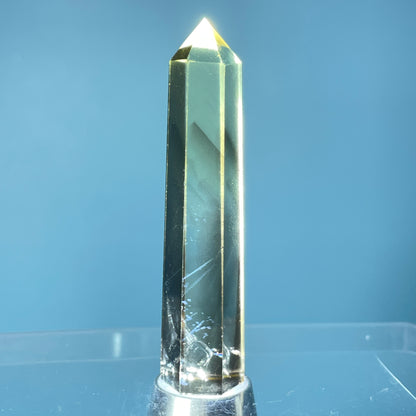 Dumortierite 'Blue Needle' in Citrine Small Tower