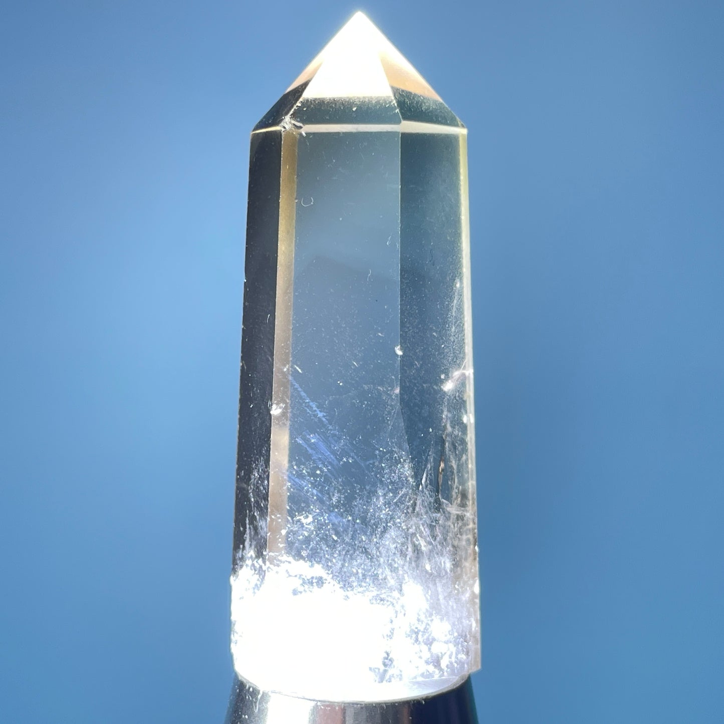 Dumortierite 'Blue Needle' in Citrine Small Tower