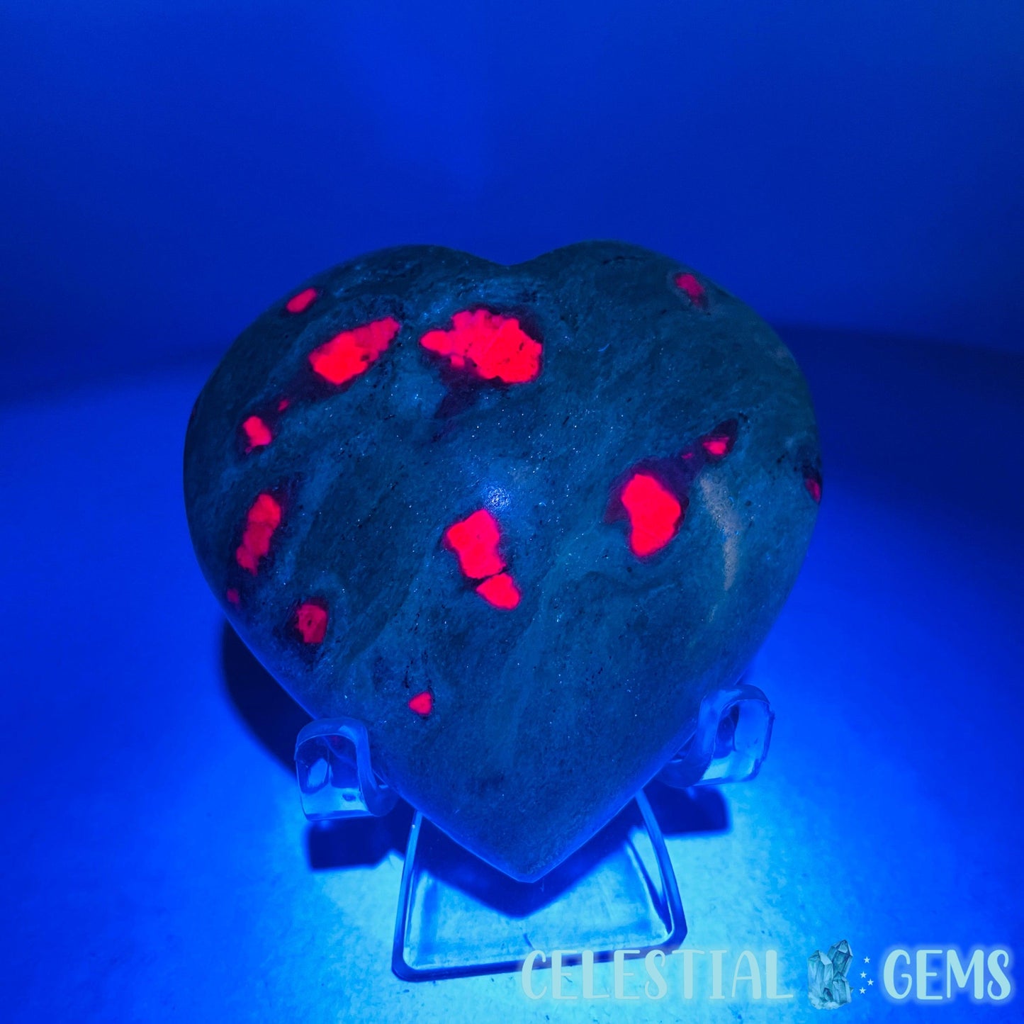 Ruby + Kyanite + Fuchsite Heart Medium Carving