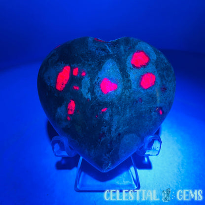 Ruby + Kyanite + Fuchsite Heart Medium Carving