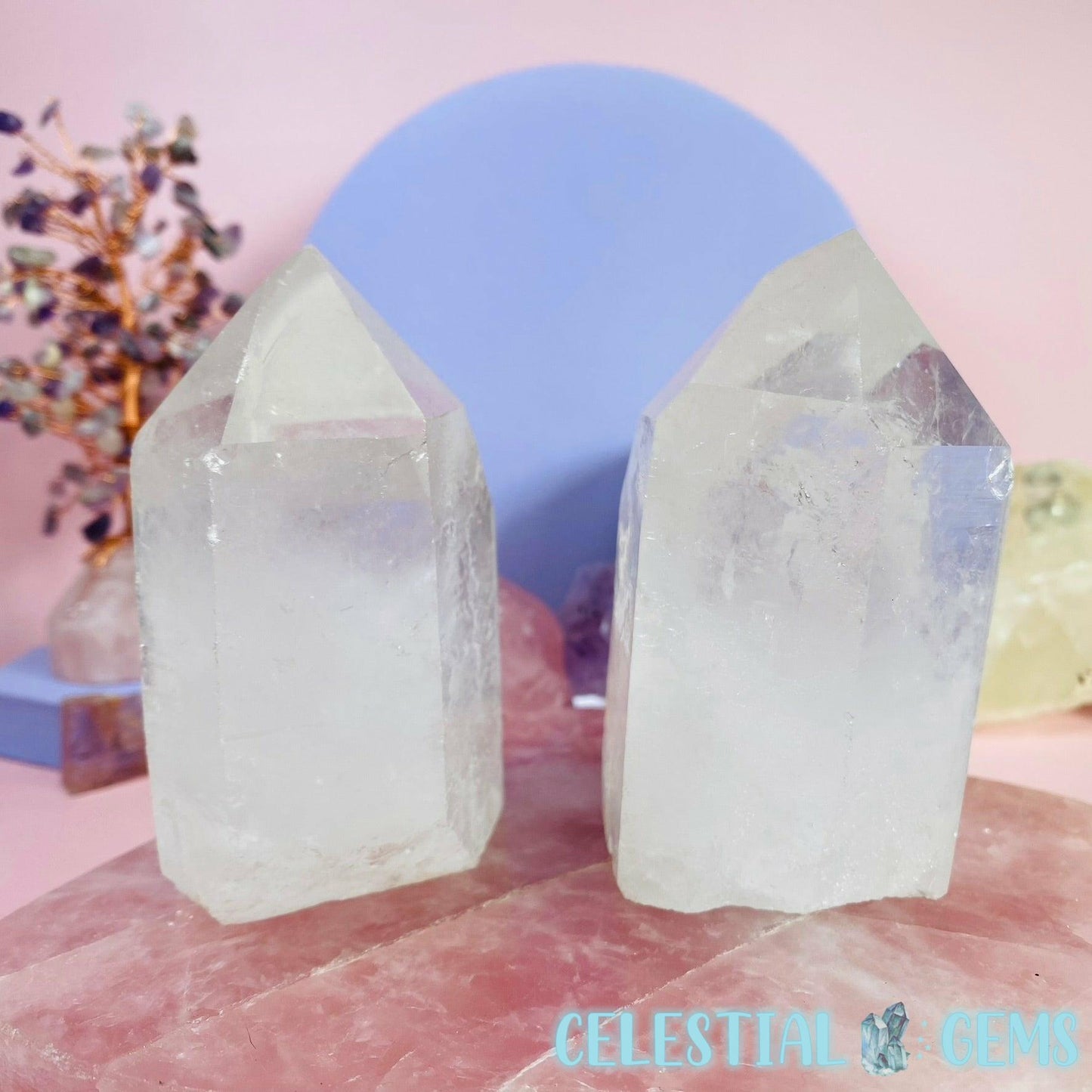 Clear Quartz Chunky Natural Medium Tower