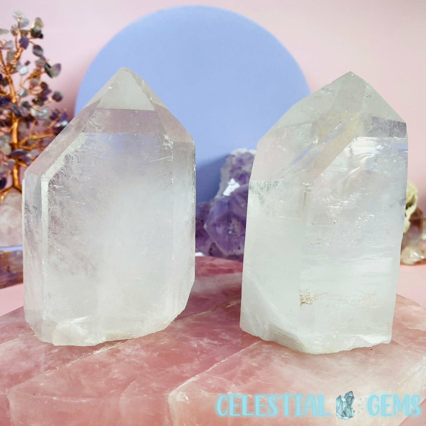 Clear Quartz Chunky Natural Medium Tower