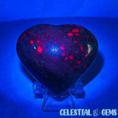 Ruby + Kyanite Heart Medium Carving