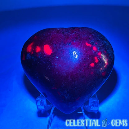 Ruby + Kyanite Heart Medium Carving