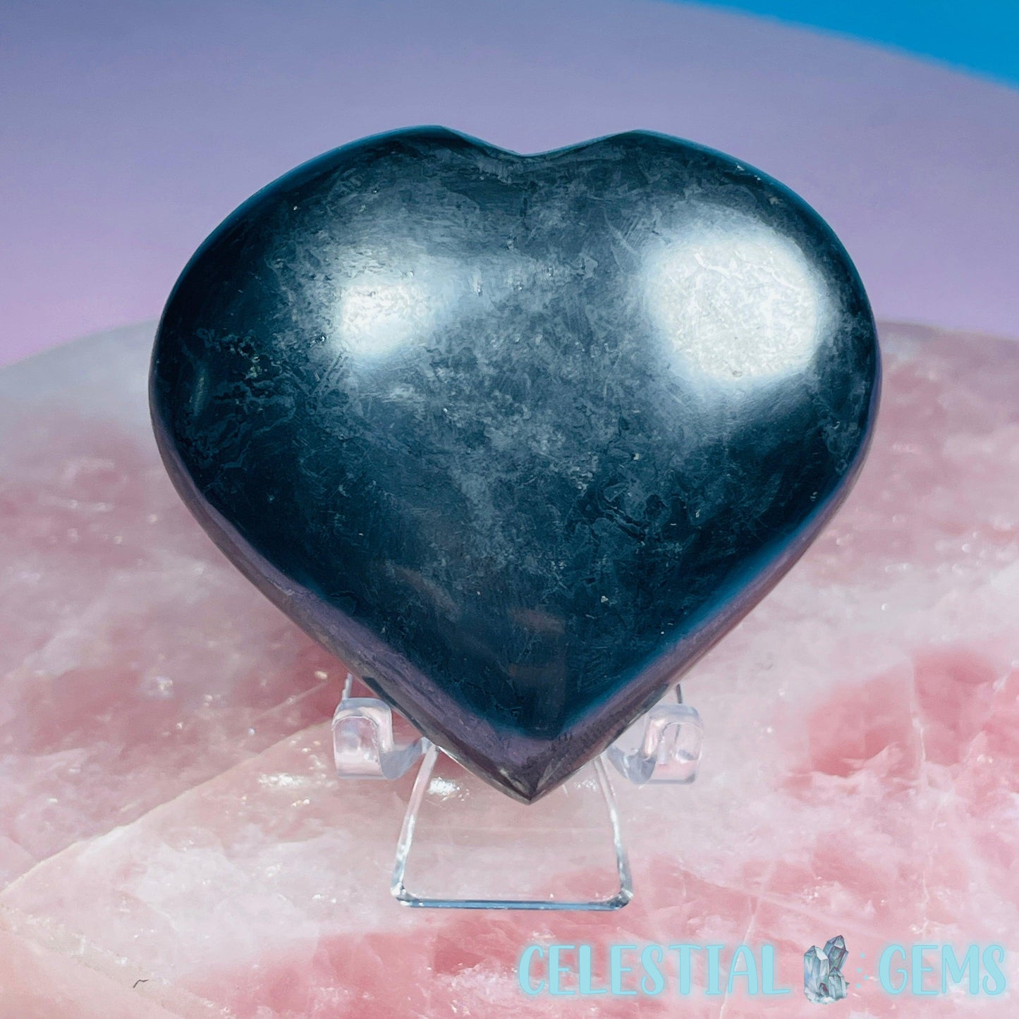 Shungite Heart Medium Carving