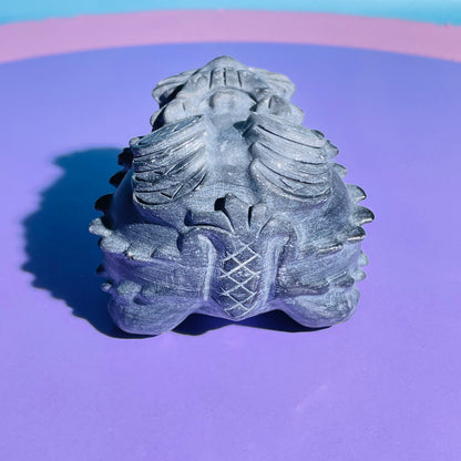 Taiji Stone 'Pixiu' Dragon with Offering Coins Medium Carving