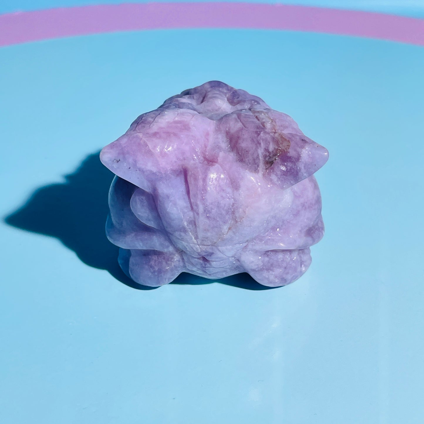 Purple Lepidolite Mica 'Pixiu' Dragon with Angel Wings Medium Carving