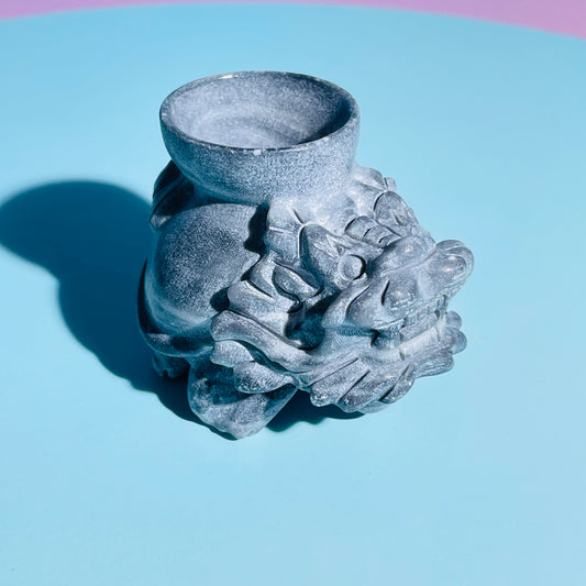 Taiji Stone 'Pixiu' Dragon with Offering Bowl Medium Carving