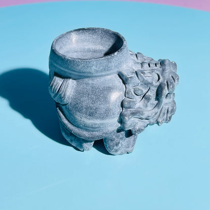 Taiji Stone 'Pixiu' Dragon with Offering Bowl Medium Carving