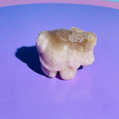 Flashy Belomorite Moonstone 'Pixiu' Dragon Small Carving