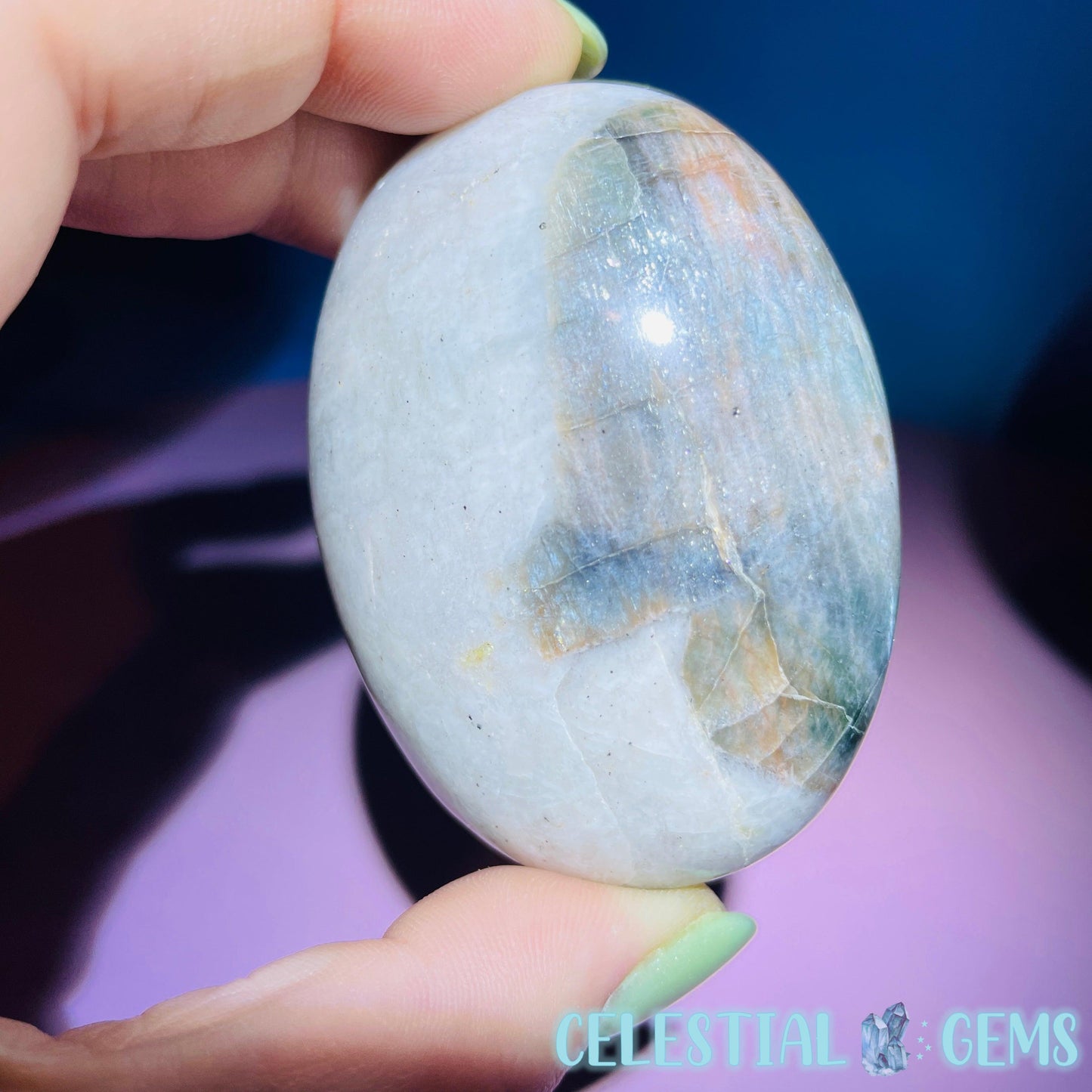 Polarity Moonstone Palmstone (Video)