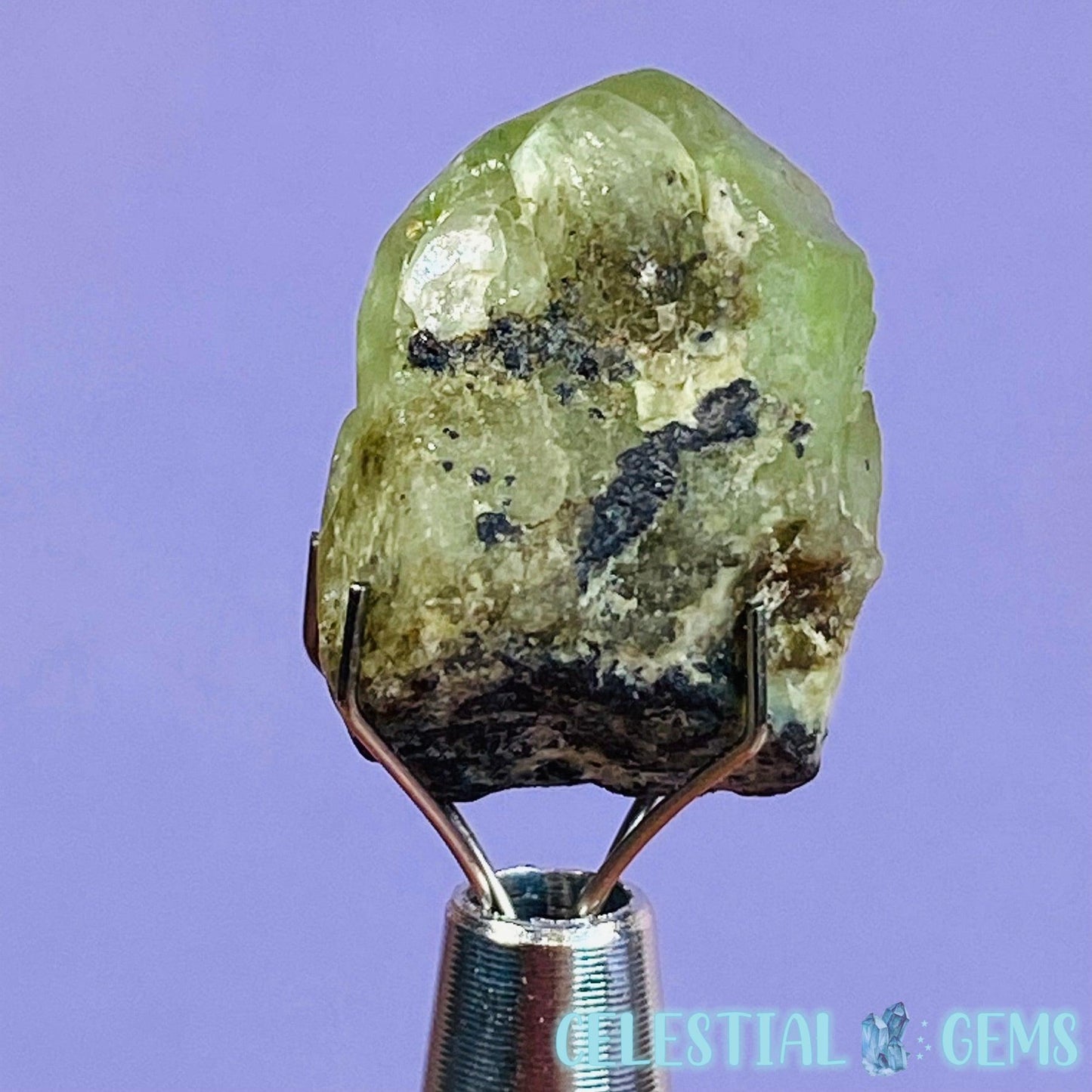 Peridot Mini Crystal Specimen S (Hematite Inclusions)