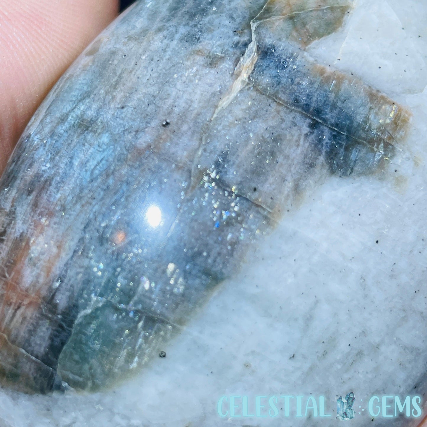 Polarity Moonstone Palmstone (Video)