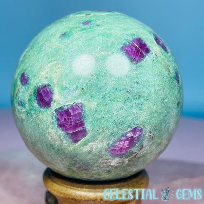 Ruby in Fuchsite Medium Sphere