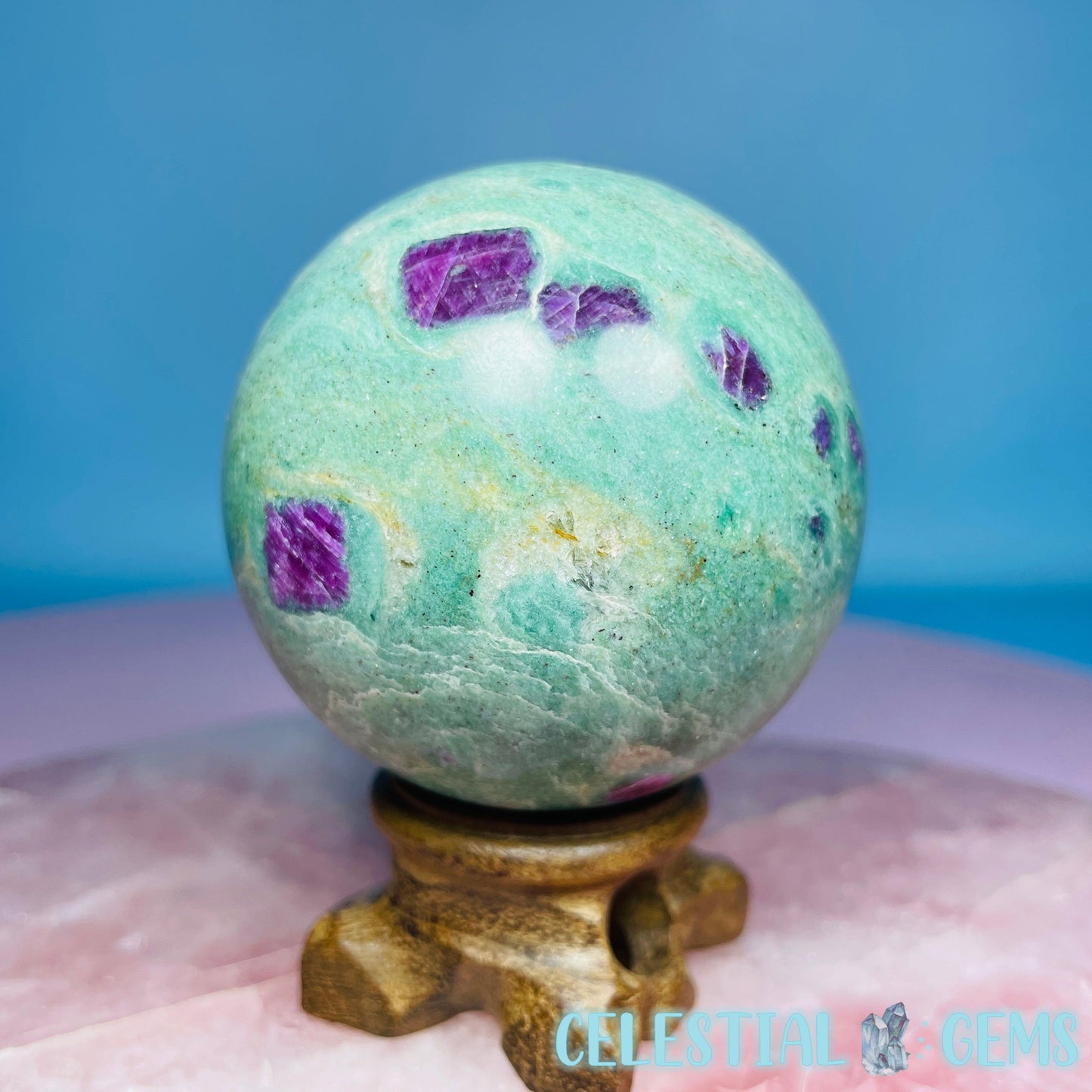Ruby in Fuchsite Large Sphere