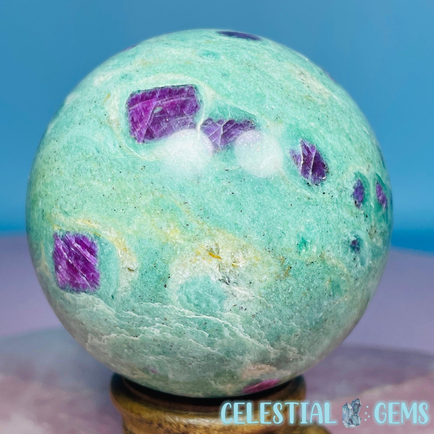 Ruby in Fuchsite Large Sphere