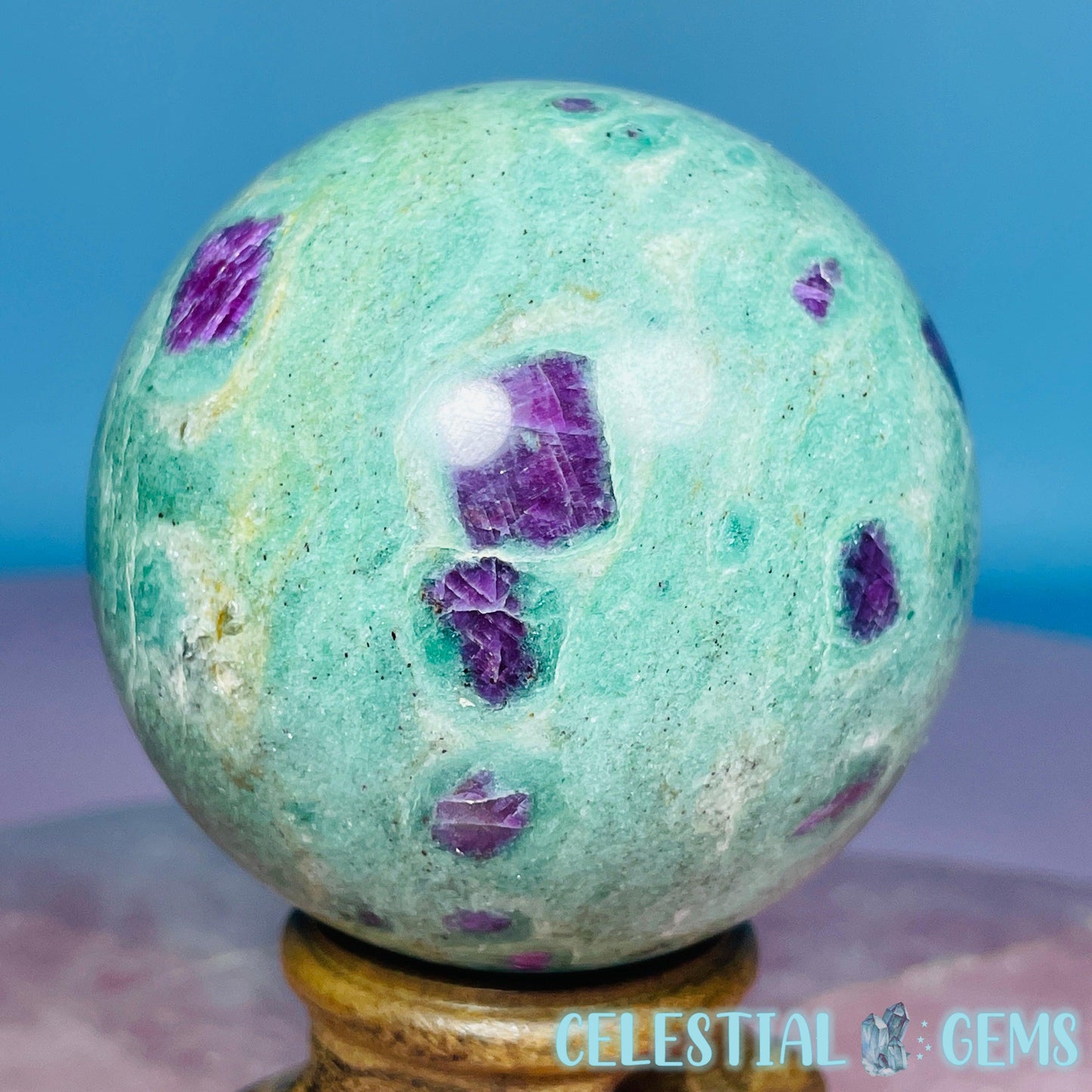 Ruby in Fuchsite Large Sphere