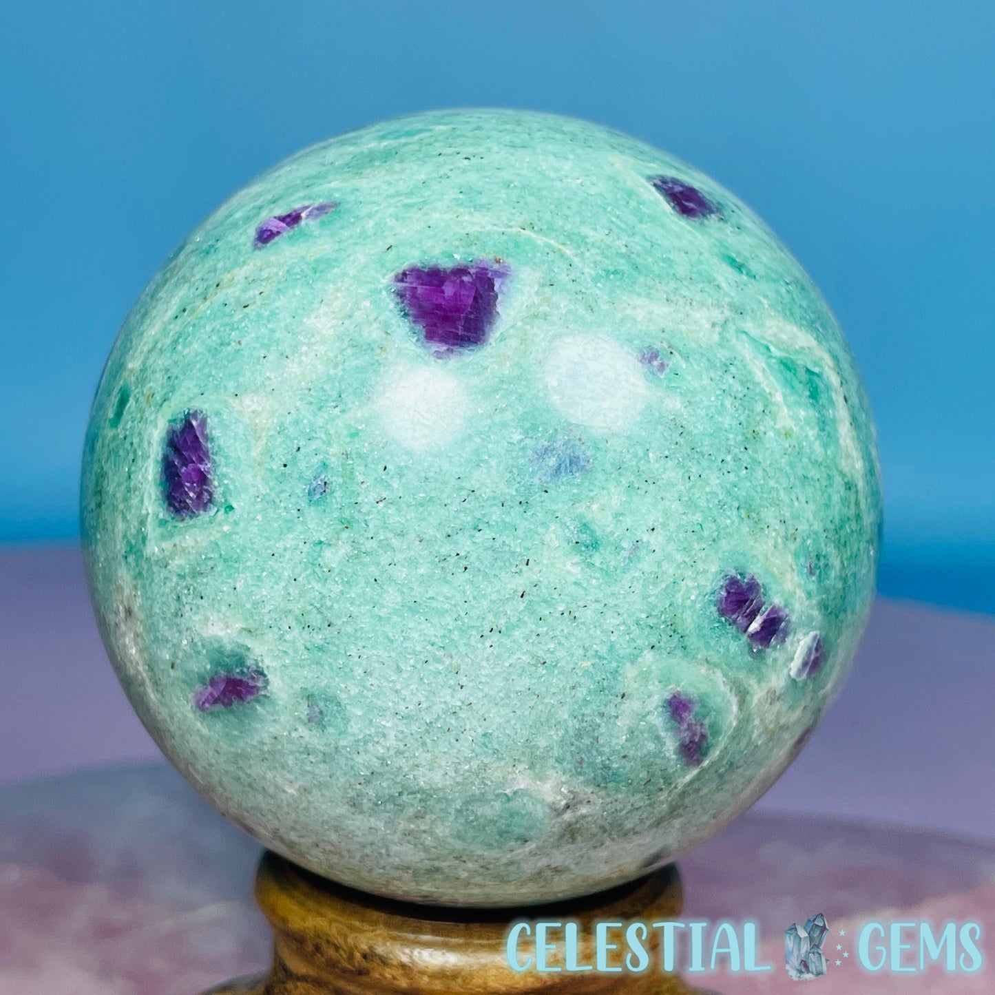 Ruby in Fuchsite Large Sphere