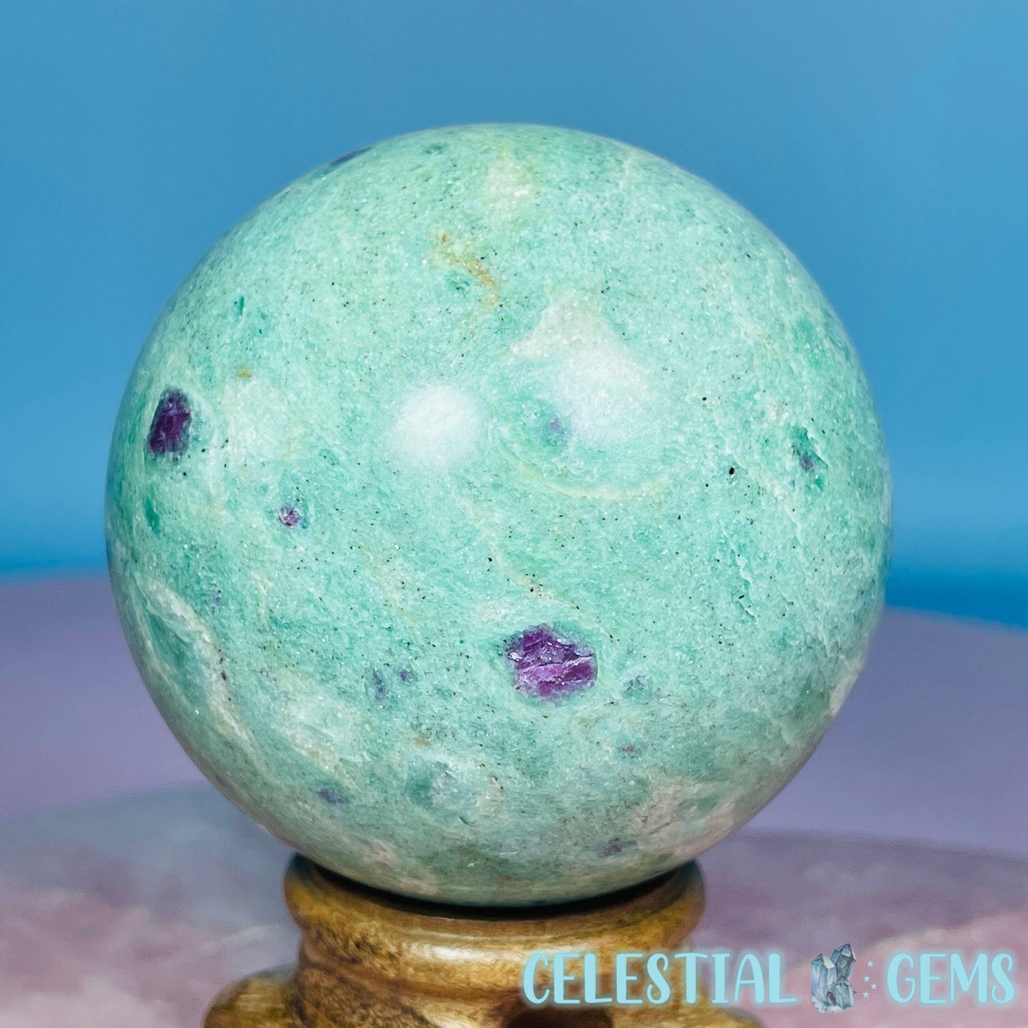 Ruby in Fuchsite Large Sphere