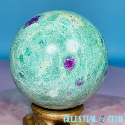 Ruby in Fuchsite Large Sphere