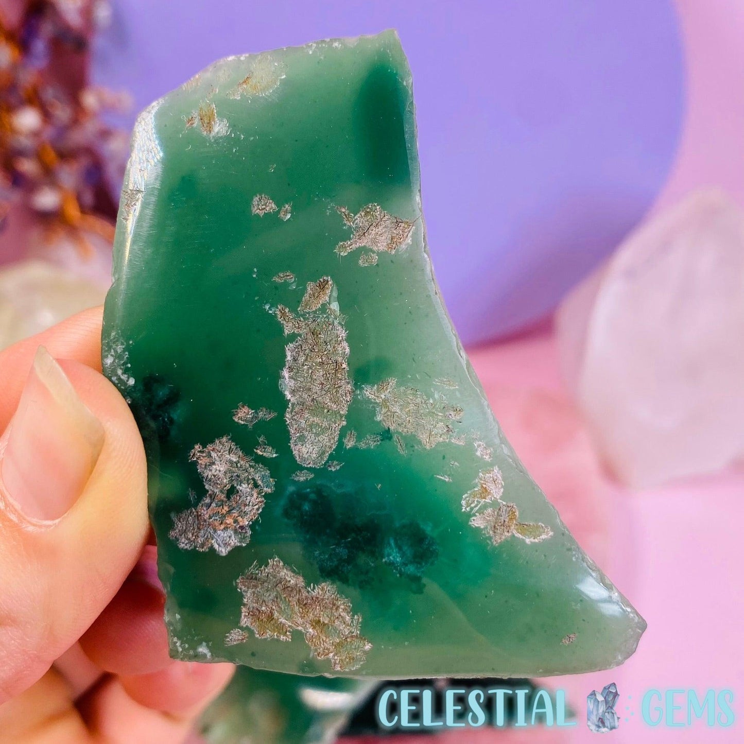 Mtorolite Chrysoprase Semi-Polished Small Shard/Plate