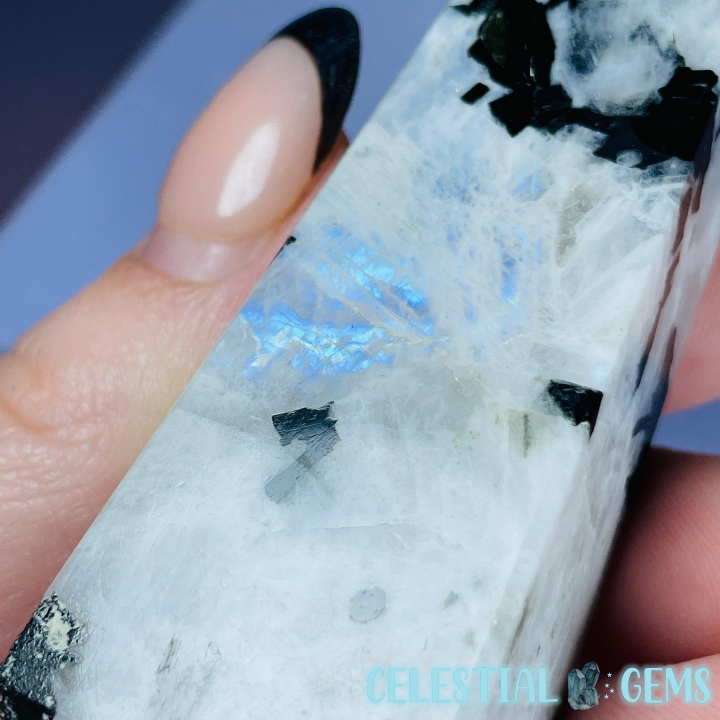 Rainbow Moonstone Small Obelisk Tower