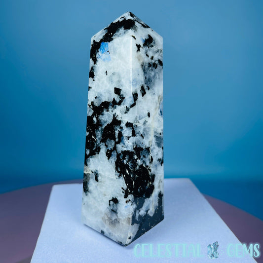 Rainbow Moonstone Small Obelisk Tower