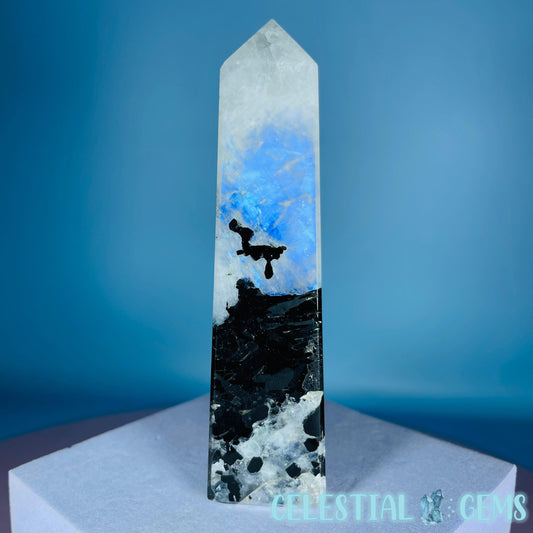Rainbow Moonstone Small Obelisk Tower
