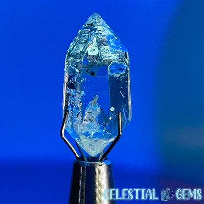 Petroleum Enhydro Quartz Mini Point in Specimen Pottle (Video)