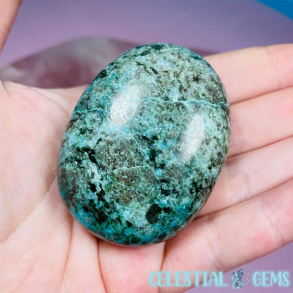Chrysocolla Granite Palmstone