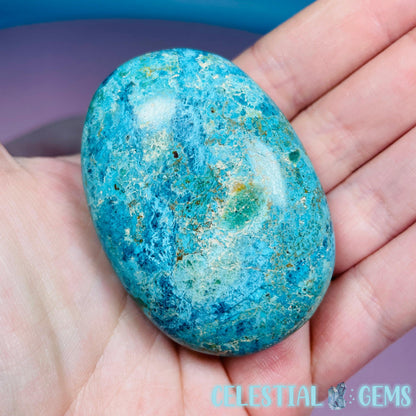 Chrysocolla + Shattuckite Palmstone