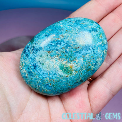 Chrysocolla + Shattuckite Palmstone