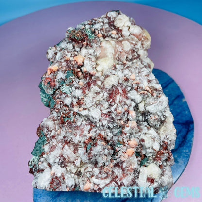 Red Apophyllite + Heulandite + Celadonite Large Cluster