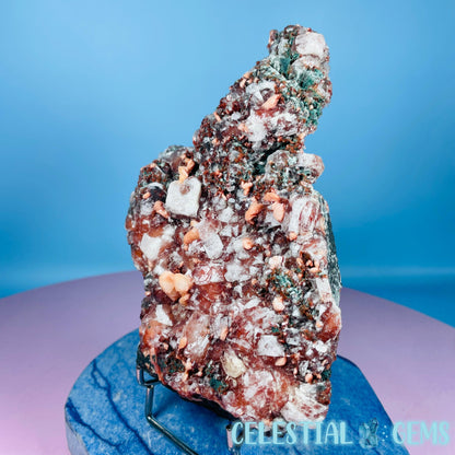 Red Apophyllite + Heulandite + Celadonite Large Cluster