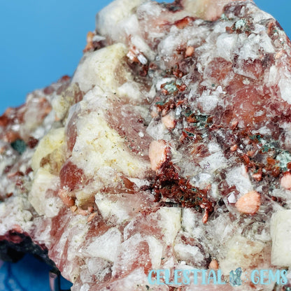 Red Apophyllite + Heulandite + Celadonite Medium Cluster