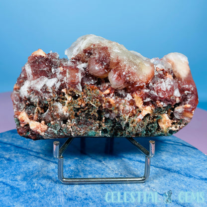 Red Apophyllite + Heulandite + Celadonite Medium Cluster