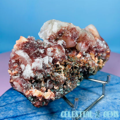 Red Apophyllite + Heulandite + Celadonite Medium Cluster