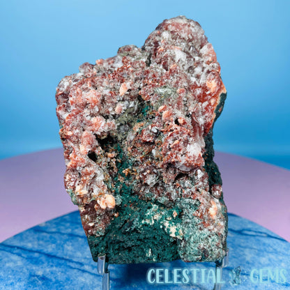 Red Apophyllite + Heulandite + Celadonite Medium Cluster