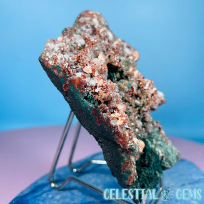 Red Apophyllite + Heulandite + Celadonite Medium Cluster