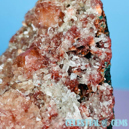 Red Apophyllite + Heulandite + Celadonite Medium Cluster